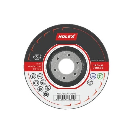 Holex Rough grinding disc 2 in 1 Disc Dia: 115mm, disc width: 6 mm 560500 115X6